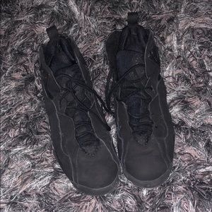 all black air jordans